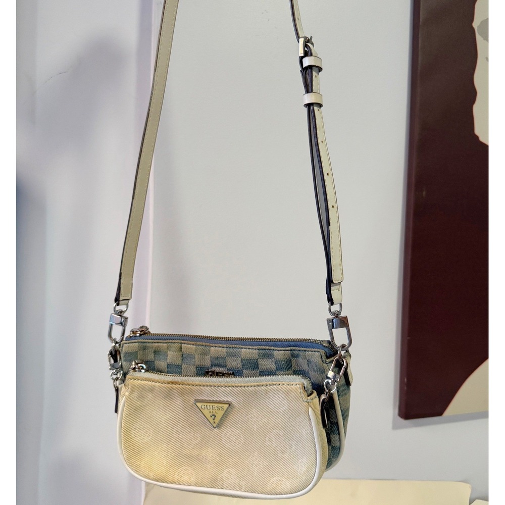 Vintage Guess Crossbody Bag Set Of 2 Denim